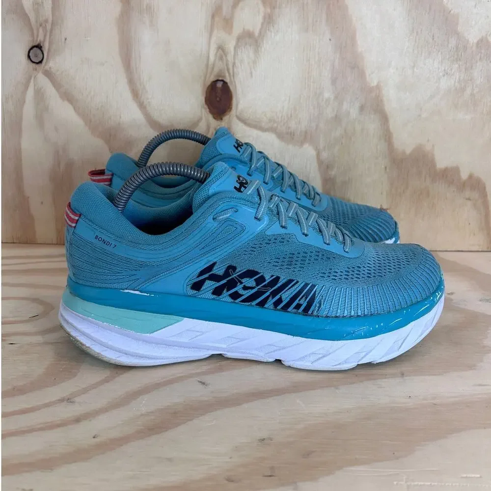 Hoka One One - Bondi 7 - Running Shoes - Blue - Women's - 9.5 - 1110519 AEBL